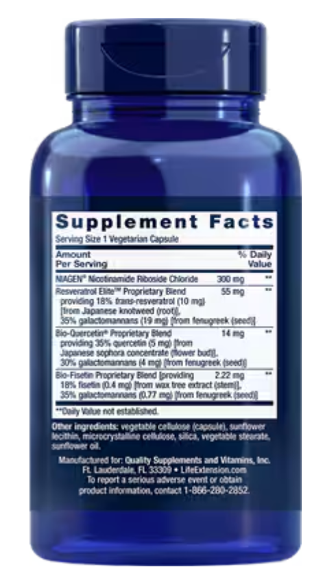 Life Extension NAD+ Cell Regenerator and Resveratrol Elite