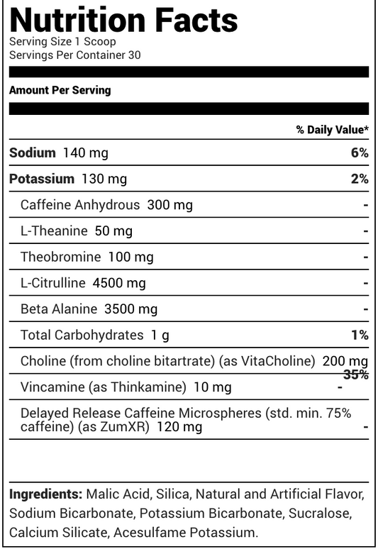 Ryse Supplements Loaded Pre-Workout Bazooka Classic Grape