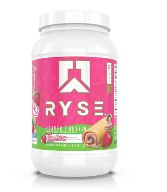 Ryse Supplements Loaded Protein Little Debbie Strawberry Shortcake Rolls