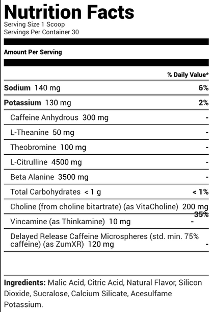 Ryse Supplements Pump Daddy V2 Blue Raspberry