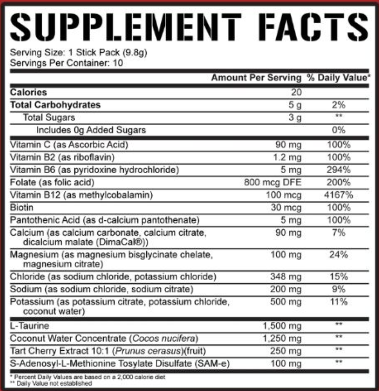 5% Nutrition Hydrate Stick Packs