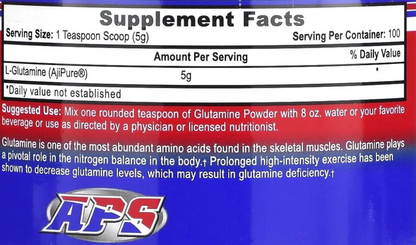 APS L-Glutamine | Essential Amino for Recovery & Immune Support